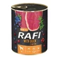 Dolina Noteci RAFI Dog with Duck - Консервований корм з качкою, лохиною та журавлиною для дорослих собак (паштет); 800 г