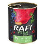 Dolina Noteci RAFI Dog with Game - Консервированный корм с дичью, голубикой и клюквой для взрослых собак (паштет); 800 г