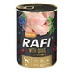 Dolina Noteci RAFI Dog with Quail - Консервированный корм с перепелкой, голубикой и клюквой для взрослых собак (паштет); 400 г