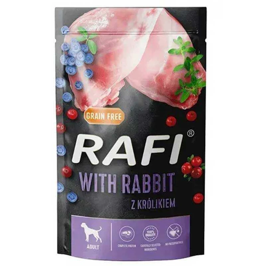 Dolina Noteci RAFI Dog with Rabbit - Вологий корм із кроликом для дорослих собак; 500 г: ціни та характеристики