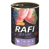 Dolina Noteci RAFI Dog with Rabbit - Консервований корм з кроликом, лохиною та журавлиною для дорослих собак (паштет); 400 г