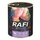Dolina Noteci RAFI Dog with Rabbit - Консервированный корм с кроликом, голубикой и клюквой для взрослых собак (паштет); 800 г