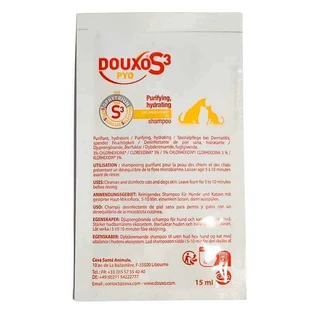 Ceva (Сева) Douxo S3 Pyo - Шампунь для поддержания баланса микрофлоры кожи котов и собак; 15 мл