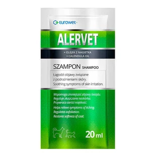 Eurowet (Евровет) Alervet Shampoo - Гипоаллергенный шампунь с маслом календулы для собак и кошек; 20 мл