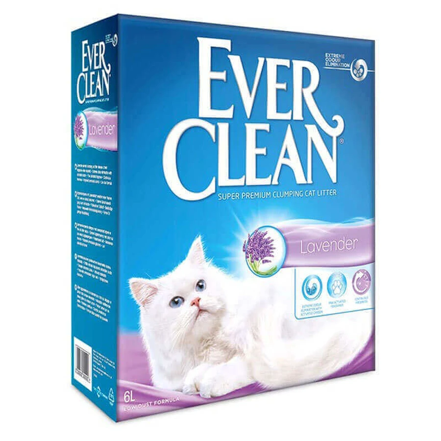 Ever Clean (Евер Клін) Lavender - Наповнювач грудкувальний з ароматом лаванди для котячого туалету; 6 л: ціни та характеристики
