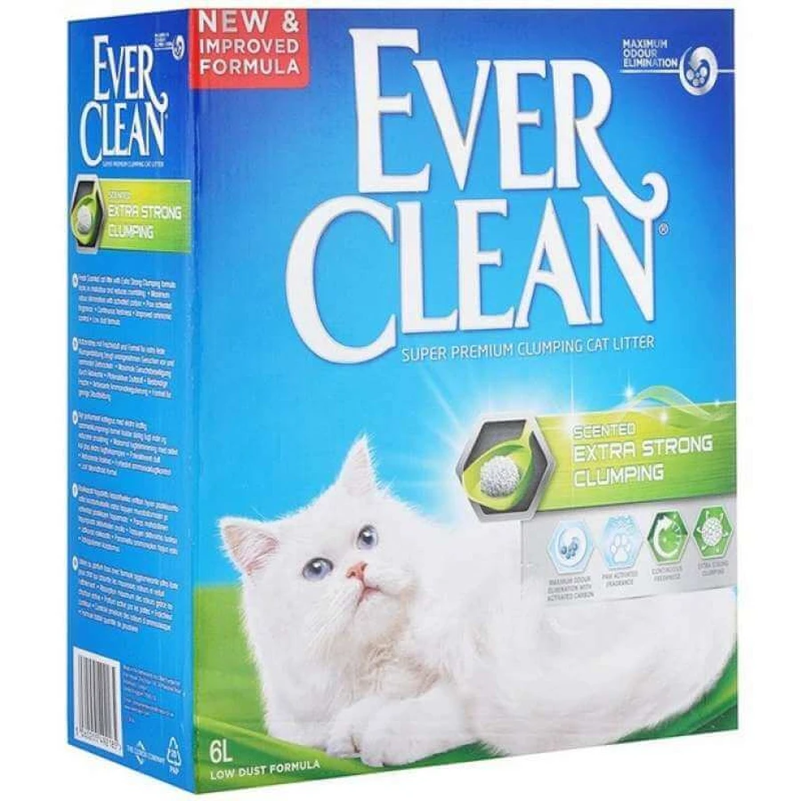Ever Clean (Эвер Клин) Экстра Сила - Наполнитель комкующийся для кошачьего туалета с ароматом свежести; 6 л: цены и характеристики