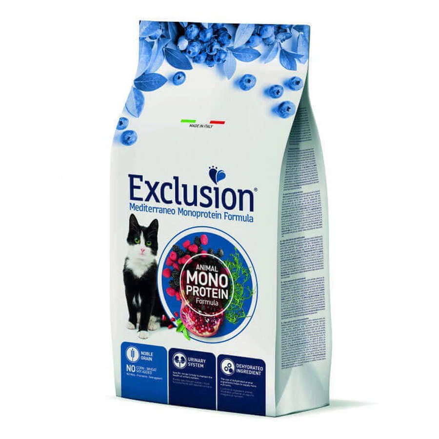 Exclusion Noble Grain Cat Adult Chicken - Монопротеїновий сухий корм з куркою для дорослих котів всіх порід віком від 12 місяців; 12 кг: ціни та характеристики