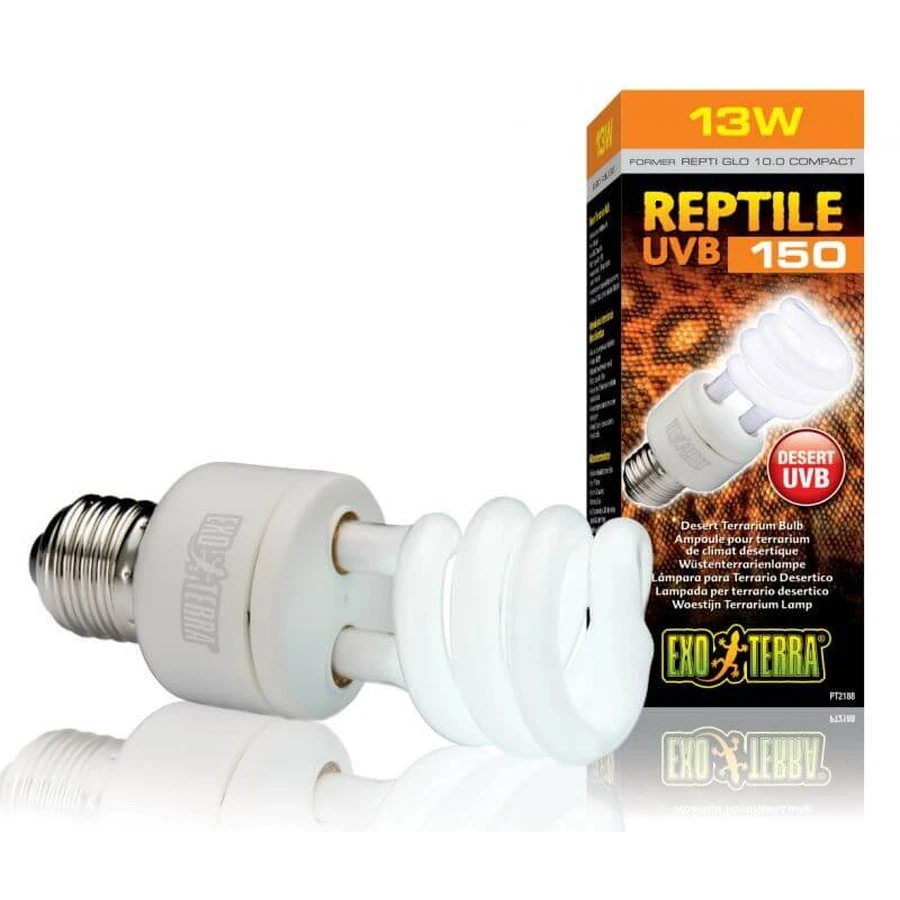Exo Terra (Экзо Терра) Reptile UVB 150 (REPTI GLO 10.0) - Лампа для пустынных рептилий; 13W: цены и характеристики