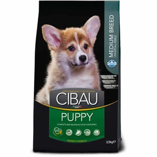 Farmina Cibau Puppy Medium Chicken – Сухий корм із куркою для цуценят собак середніх порід; 2,5 кг