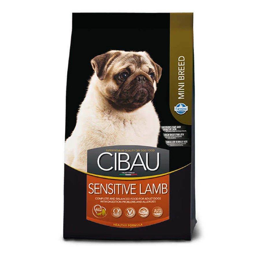 Farmina Cibau Sensitive Lamb Mini – Сухой корм с ягненком для взрослых собак мелких пород с чувствительным пищеварением; 2,5 кг: цены и характеристики