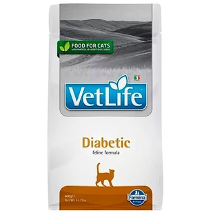 Farmina Vet Life Diabetic - Сухий лікувальний корм-дієта для кішок, що страждають на цукровий діабет; 400 г