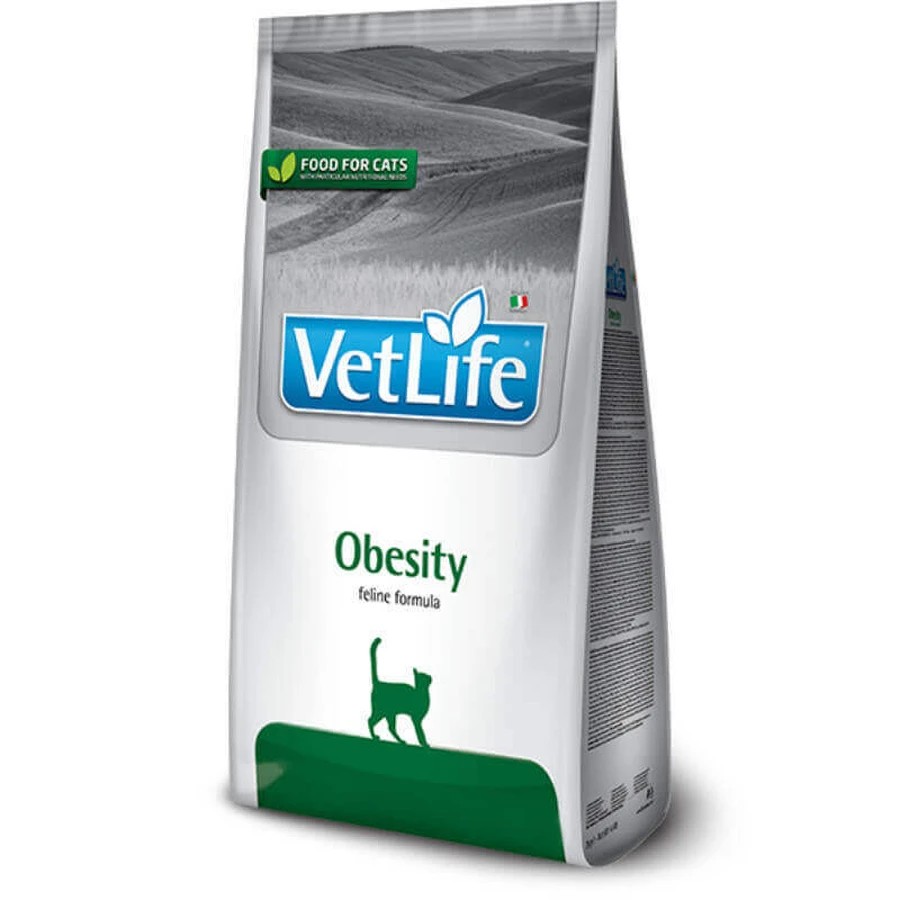 Farmina VetLife Obesity – Cухий корм-дієта з м'ясом птиці для котів та кішок при ожирінні та надмірній вазі; 400 г: ціни та характеристики