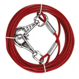 Ferplast (Ферпласт) Cable PA - Шнур стальной для собак с пластиковым покрытием; 2,8x300 см (Красный)