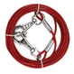 Ferplast (Ферпласт) Cable PA - Шнур стальной для собак с пластиковым покрытием; 2,8x300 см (Красный)