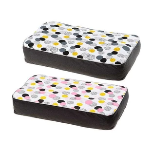 Ferplast (Ферпласт) FREDDY - Лежанка мягкое место для собак и кошек; 64x40x11 см (Серо-розовый)