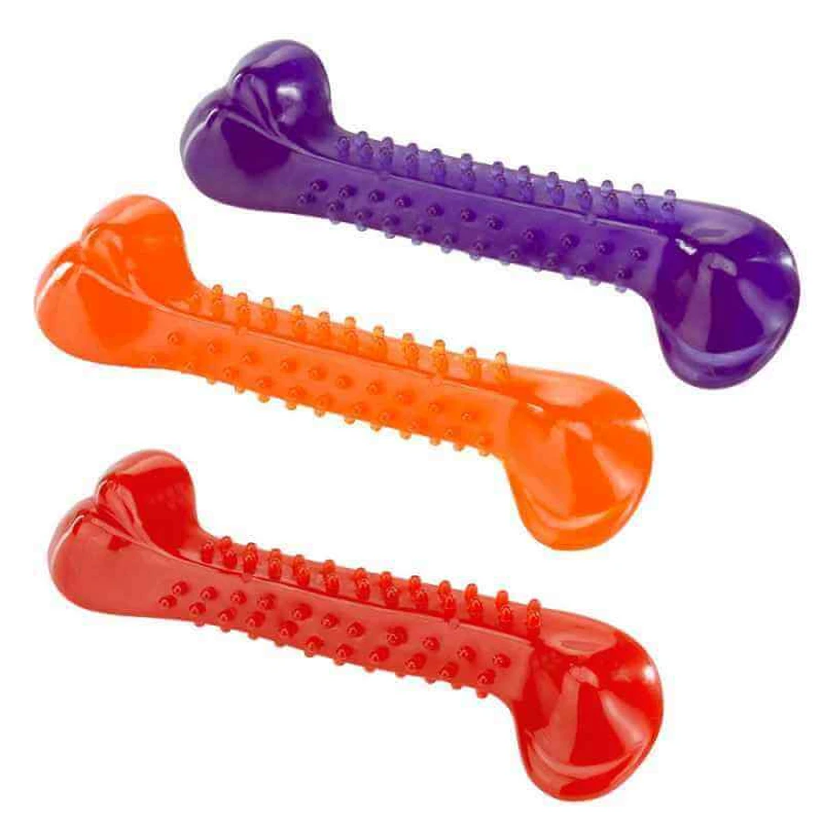 Ferplast (Ферпласт) Poly Bone - Пластиковая косточка для собак; 22,5 см (Цвета в ассортименте): цены и характеристики