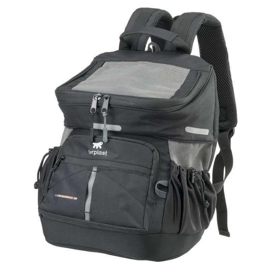 Ferplast Voyager Backpack - Рюкзак-переноска для котів і собак дрібних порід; 29х21х36 см (Чорний): ціни та характеристики