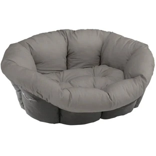 Ferplast (Ферпласт) Sofa Cushion - Подушка из хлопка для пластикового лежака для котов и собак мелких пород; 73х55х27 см (Серый)