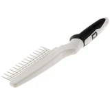 Ferplast (Ферпласт) GRO 5757 PREMIUM COMB - Расческа для подшерстка с вращающимися зубьями; GRO 5757 (Бело-чёрный)