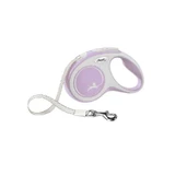 Flexi (Флексі) New Comfort S - Повідець-рулетка для собак, стрічка (5 м, до 15 кг); S (Бузковий / Сірий)