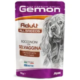 Gemon Dog Adult Chunkies with Wild game - Влажный корм с мясом диких животных для взрослых собак всех пород (кусочки в желе); 100 г