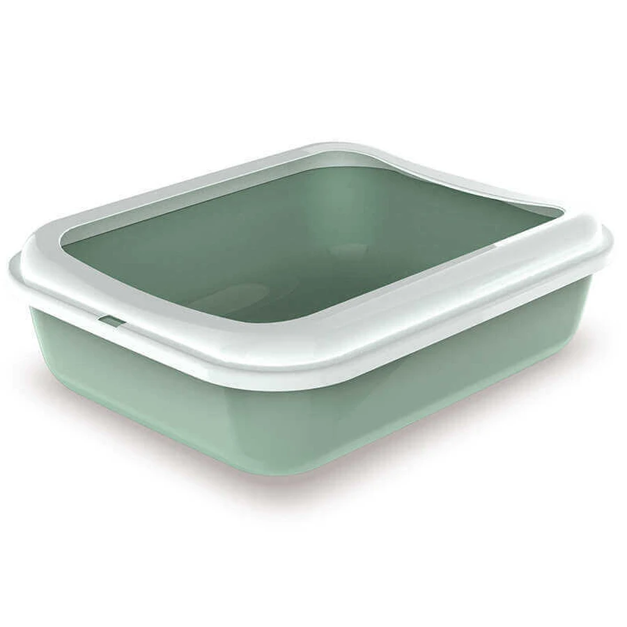 Georplast (Георпласт) Big - Туалет открытый для котов с рамкой; 50x40x14,5 см (Цвета в ассортименте): цены и характеристики