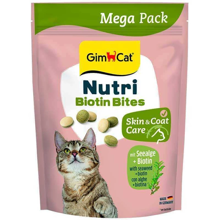 GimCat Nutri Biotin Bites - Вітамінізовані ласощі для покращення стану шерсті та шкіри для котів; 425 г: ціни та характеристики