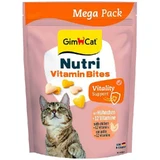 GimCat Nutri Multi-Vitamin Bites Huhn - Витаминизированные лакомства с таурином и курицей для кошек; 425 г
