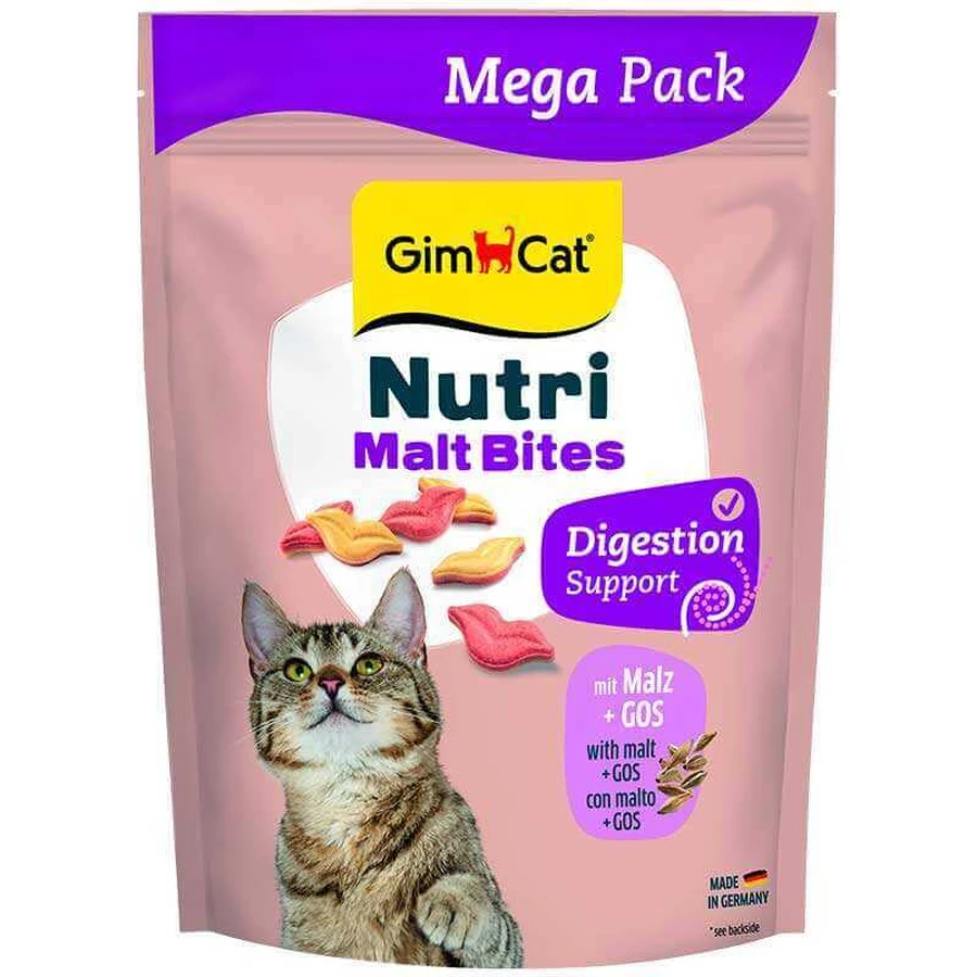 GimСat Nutri Malt Bites - Вітамінізовані ласощі з мальтом для виведення шерсті зі шлунка у котів; 425 г: ціни та характеристики