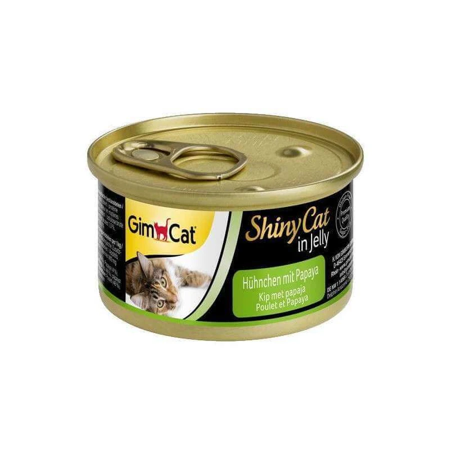 GimСаt (ДжимКэт) ShinyCat - Консервированный корм с курицей и папайей для кошек; 70 г: цены и характеристики