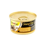 GimCat (ДжимКет) ShinyCat - Консервований корм з тунцем, креветкою та мальтом для котів; 70 г