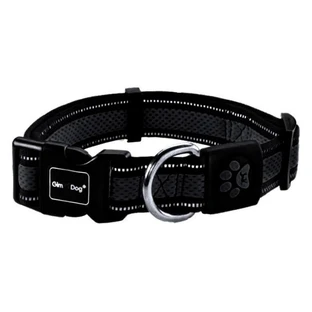 GimDog (ДжімДог) Alfresco Mesh Collars - Нашийник для собак із подвійного неопрена; 2х28-40 см (Чорний)