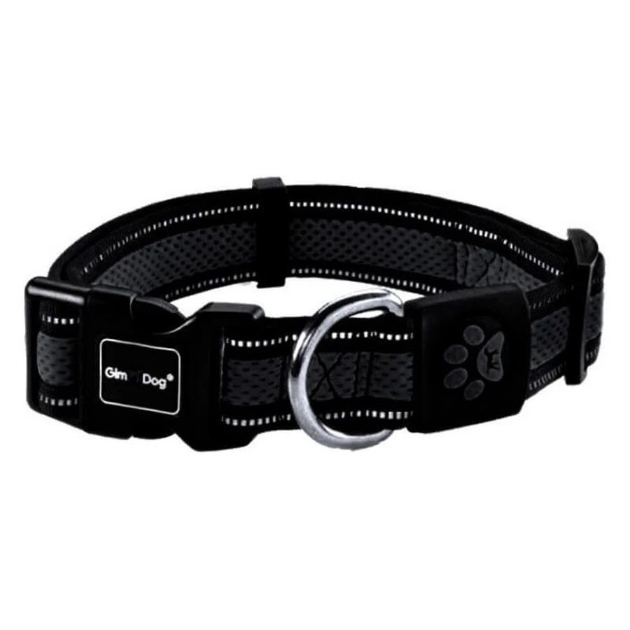GimDog (ДжімДог) Alfresco Mesh Collars - Нашийник для собак із подвійного неопрена; 2х28-40 см (Чорний): ціни та характеристики
