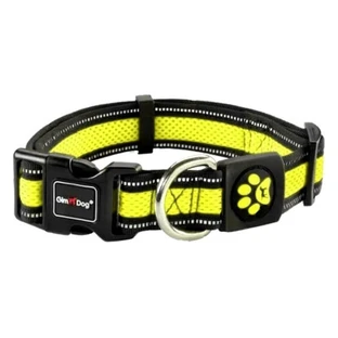 GimDog (ДжимДог) Alfresco Mesh Collars - Ошейник для собак из двойного неопрена; 3,2х42-66 см (Желтый)