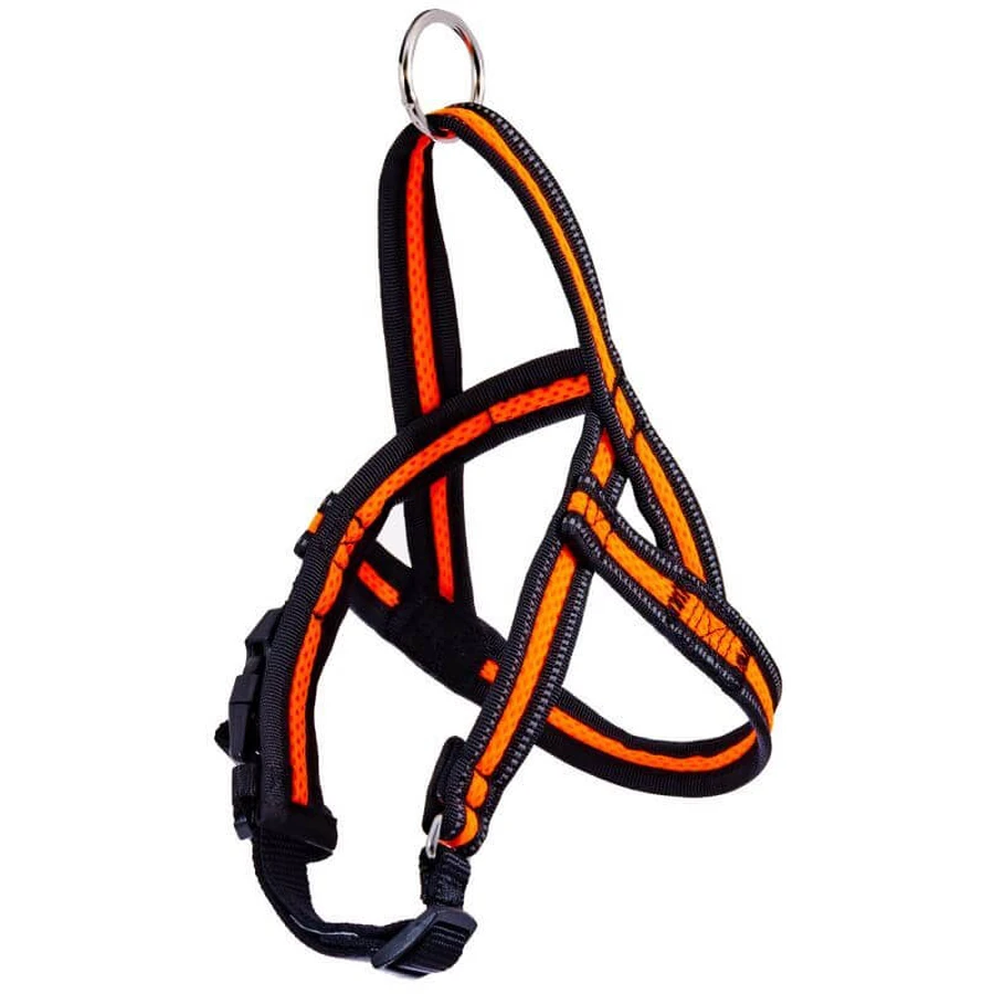 GimDog (ДжимДог) Alfresco Mesh Y Harntsses – Шлея для собак из неопрена; 2х55 58-70 см (Оранжевый): цены и характеристики