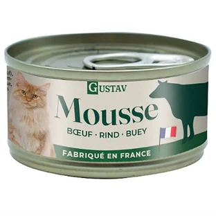 Gustav (Густав) Beef Mousse - Влажный корм Мусс с говядиной для котов; 85 г