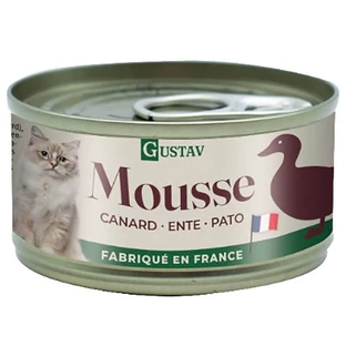 Gustav (Густав) Duck Mousse - Влажный корм Мусс с уткой для котов; 85 г