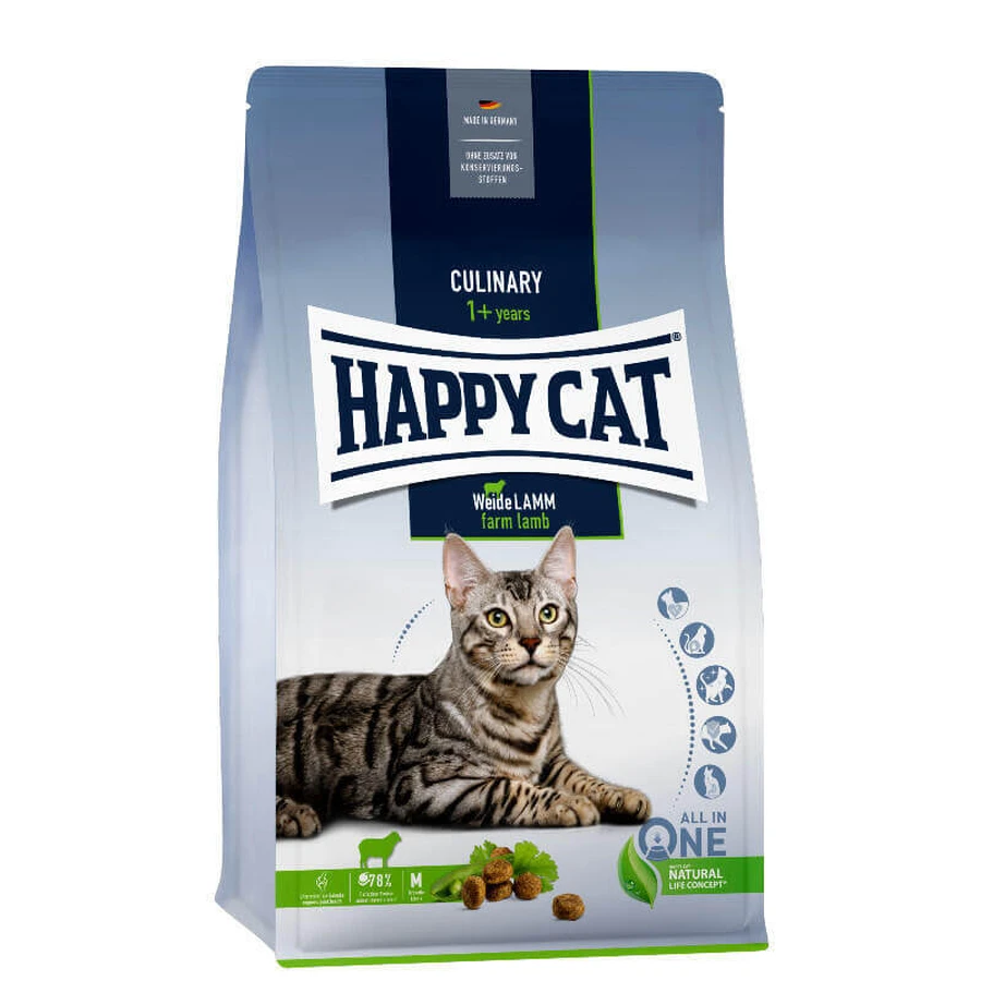 Happy Cat (Хеппі Кет) Culinary Adult Weide-Lamm - Сухий корм з ягням для дорослих котів; 10 кг: ціни та характеристики
