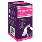 Helpet (Хэлпет) Ветофлок - Капли глазные и ушные для собак, котов, грызунов, птиц; 10 мл