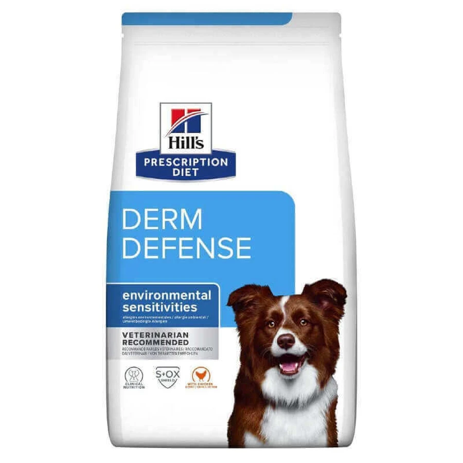 Hill's Prescription Diet Derm Defense Chicken - Лікувальний корм з куркою для собак при дерматитах і втраті шерсті; 12 кг: ціни та характеристики