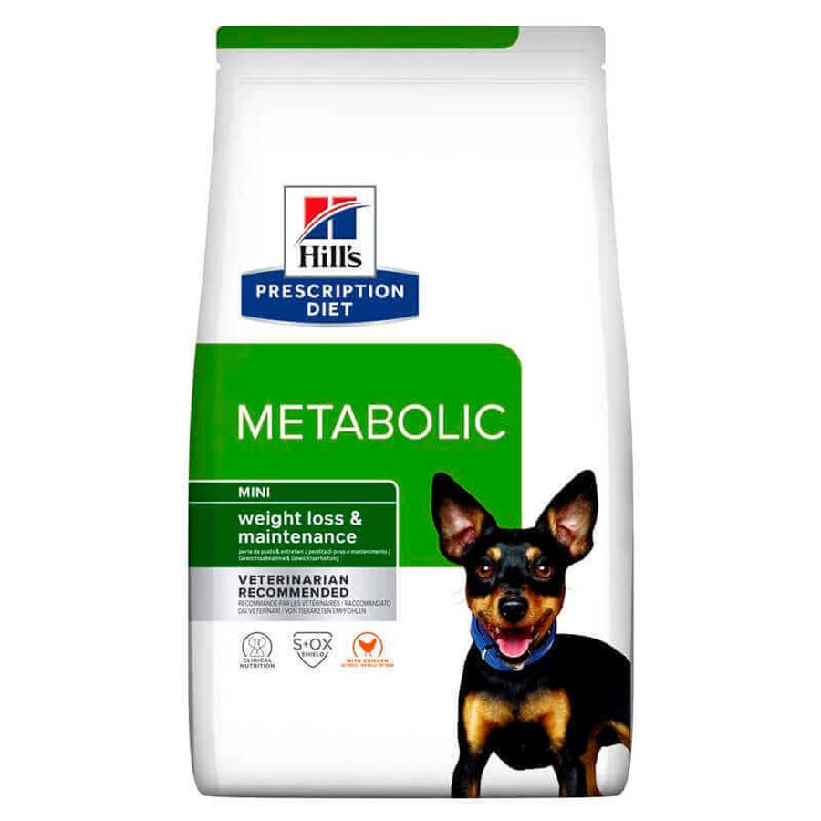 Hill's Prescription Diet Metabolic Mini Weight Loss&Maintenance - Корм-диета с курицей для контроля и снижения веса у собак мелких пород; 1 кг: цены и характеристики