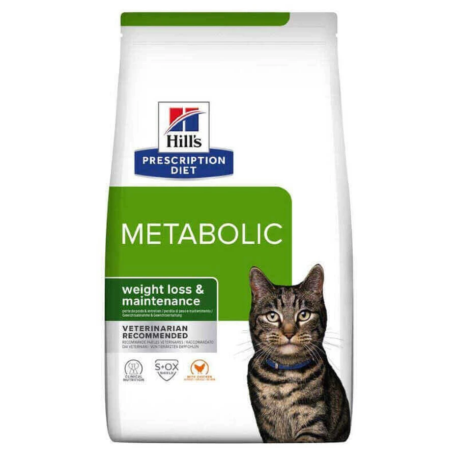 Hill's Prescription Diet Metabolic Weight Loss (Weight Management) - Корм-дієта з куркою для кішок, які страждають на ожиріння, надмірну вагу; 3 кг: ціни та характеристики