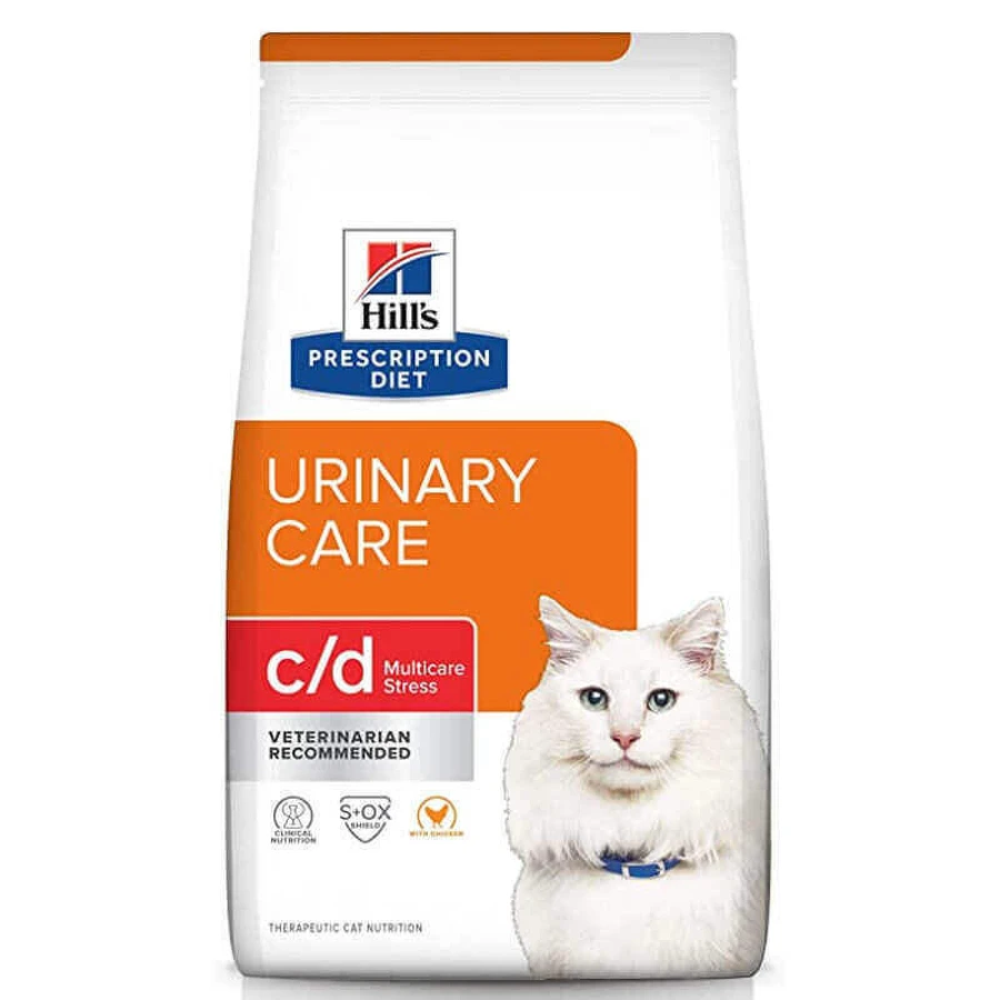 Hill's Prescription Diet c/d Urinary Care Multicare Stress - Корм-дієта для котів з куркою для здоров'я сечовивідних шляхів і зниження стресу; 3 кг: ціни та характеристики