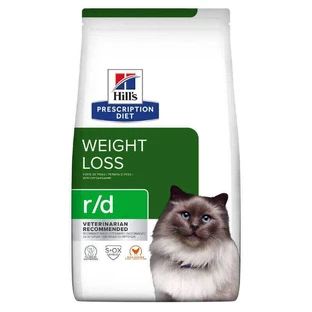 Hill's Prescription Diet r/d Weight Loss (Weight Reduction) - Корм-диета с курицей для взрослых котов, способствующая снижению веса; 3 кг