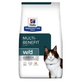 Hill's Prescription Diet w/d Multi-Benefit (Digestive/Weight Management) - Корм-диета с курицей для кошек с проблемами пищеварения и избыточным весом; 3 кг