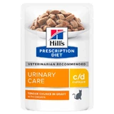 Hill’s Prescription Diet c/d Urinary Care Chicken - Вологий корм-дієта з куркою для котів із захворюваннями сечовивідних шляхів; 85 г