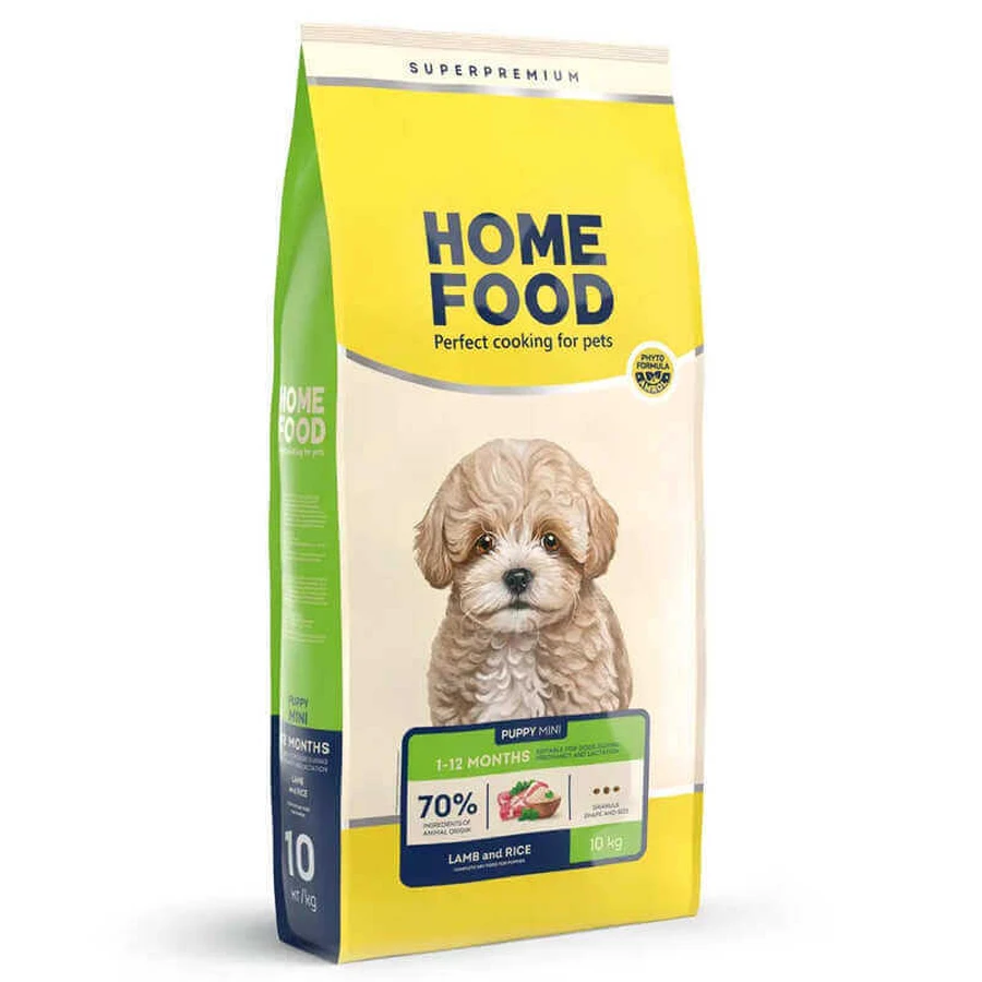 Home Food (Хоум Фуд) for Puppies - Сухий корм з ягнятиною та рисом для цуценят малих порід; 10 кг: ціни та характеристики