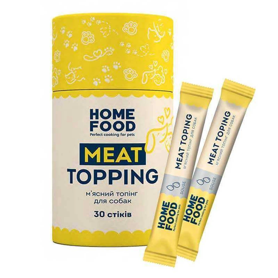 Home Food Meat Topping - Лакомство Мясной топпинг в стиках для собак; 30 х 3 г: цены и характеристики