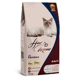 How Meow Adult Cat - Сухой полнорационный корм с курицей для взрослых кошек; 15 кг