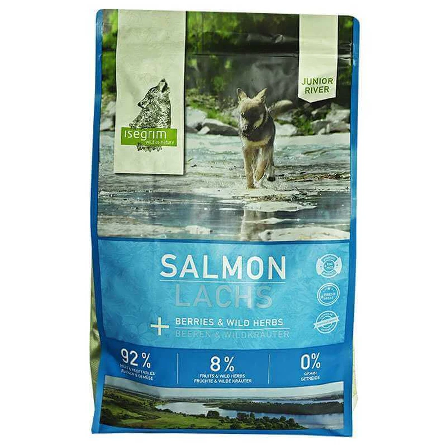 Isegrim (Ізегрім) River Junior Salmon with Berries - Сухий корм з лососем, ягодами і дикорослими травами для цуценят; 3 кг: ціни та характеристики